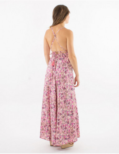 Bohemian Backless Criss Cross Dress