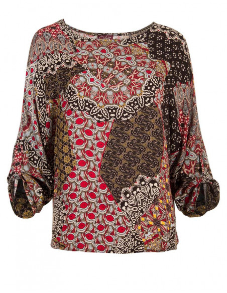 Baba Cool African print flowing blouse