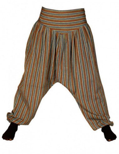 Striped Nepalese sarouel pants