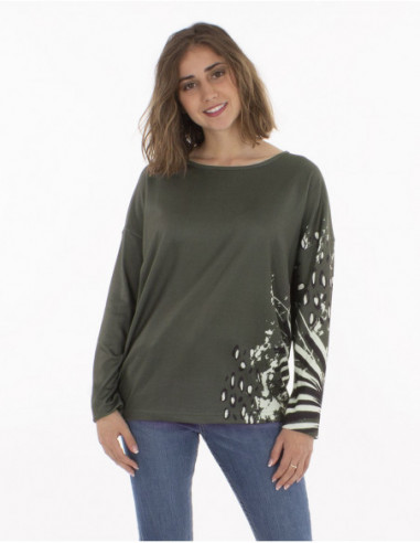 Lightweight jumper with original pattern