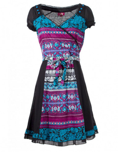 Bohemian dress Indian motif