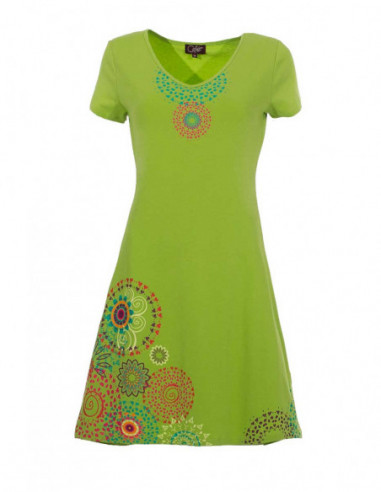 Flared and colorful summer dress