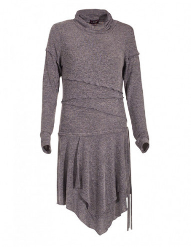 Dress with asymmetrical sides