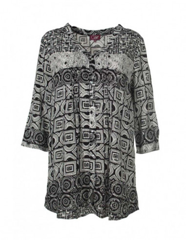 Black & White Rayon Tunic