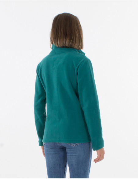 womens fleece jacket green