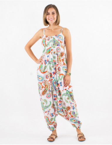 Women's original boho paisley and pant jumpsuit