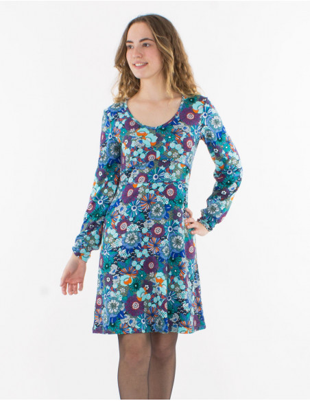 Robe fleurie courte online hiver