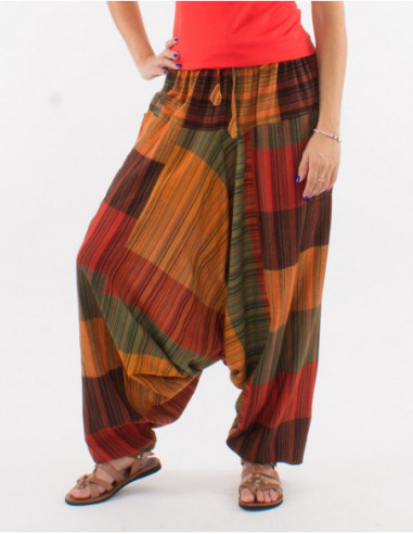 Baba cool plaid sarouel pants