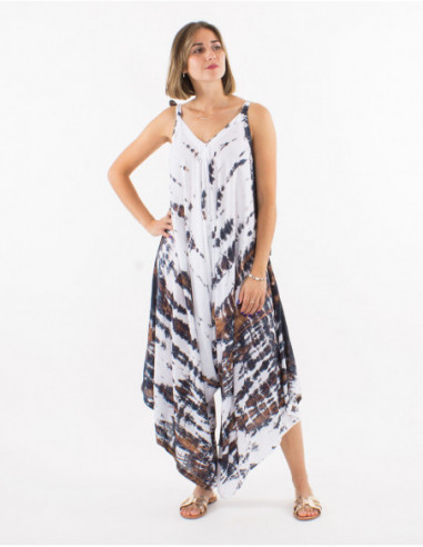 Tie and Die beach pant jumpsuit