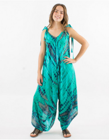 Tie and Die beach pant jumpsuit