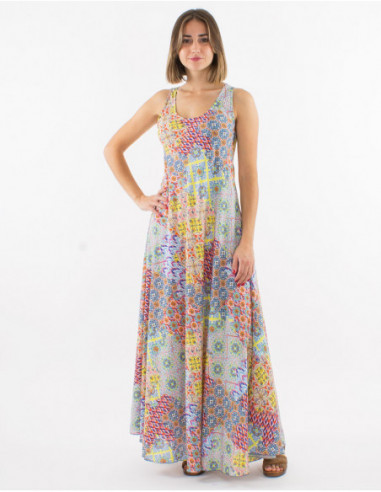 Colorful patchwork patterns dress