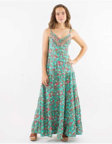 Robe d'été longue fluide romantique