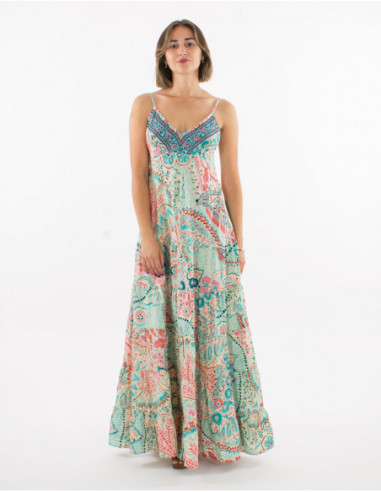 Boho style beach long dress