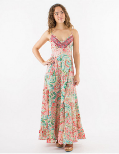 Boho style beach long dress