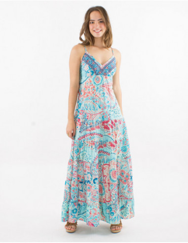 Boho style beach long dress