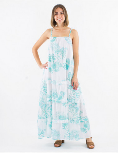 Tie Dye Pastel Long Back Dress