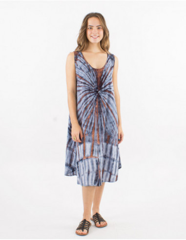 Robe de plage boho Tie and Dye