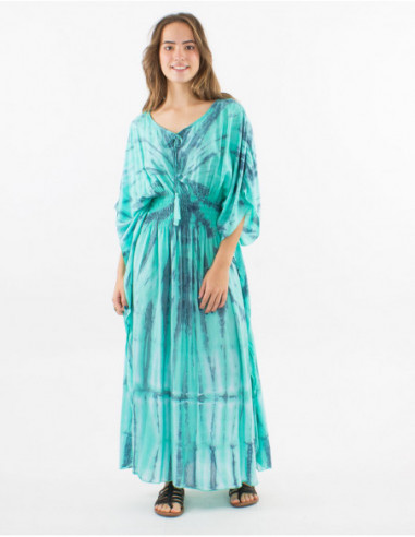 Robe longue de plage Tie and Dye