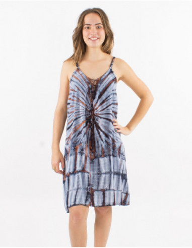 Robe d'été Tie and Dye bicolore