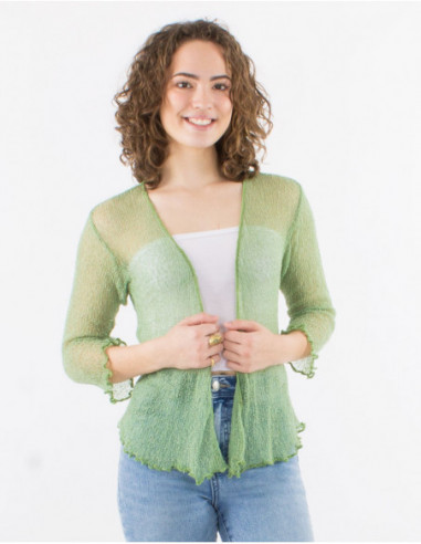 Knitted lady polyester jacket