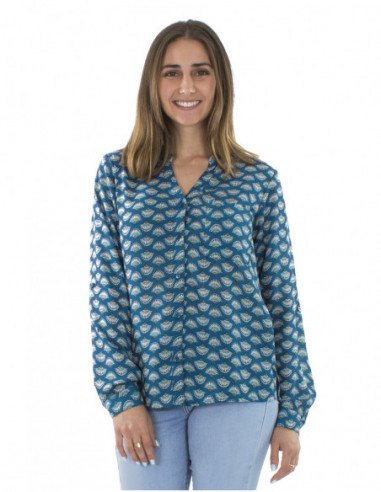 Original blouse with ethnic patterns