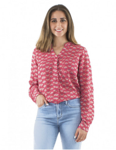 Original blouse with ethnic patterns