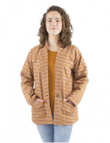 Veste mi-longue oversize matelassée